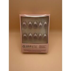 Glamnetic Fairy Dust Press On Nails Short Oval Cat Eye Shimmer Kit 30ct New
